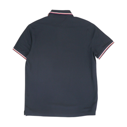 Navy Solid Short Sleeve Polo