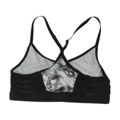 Black Abstract Sports Bra