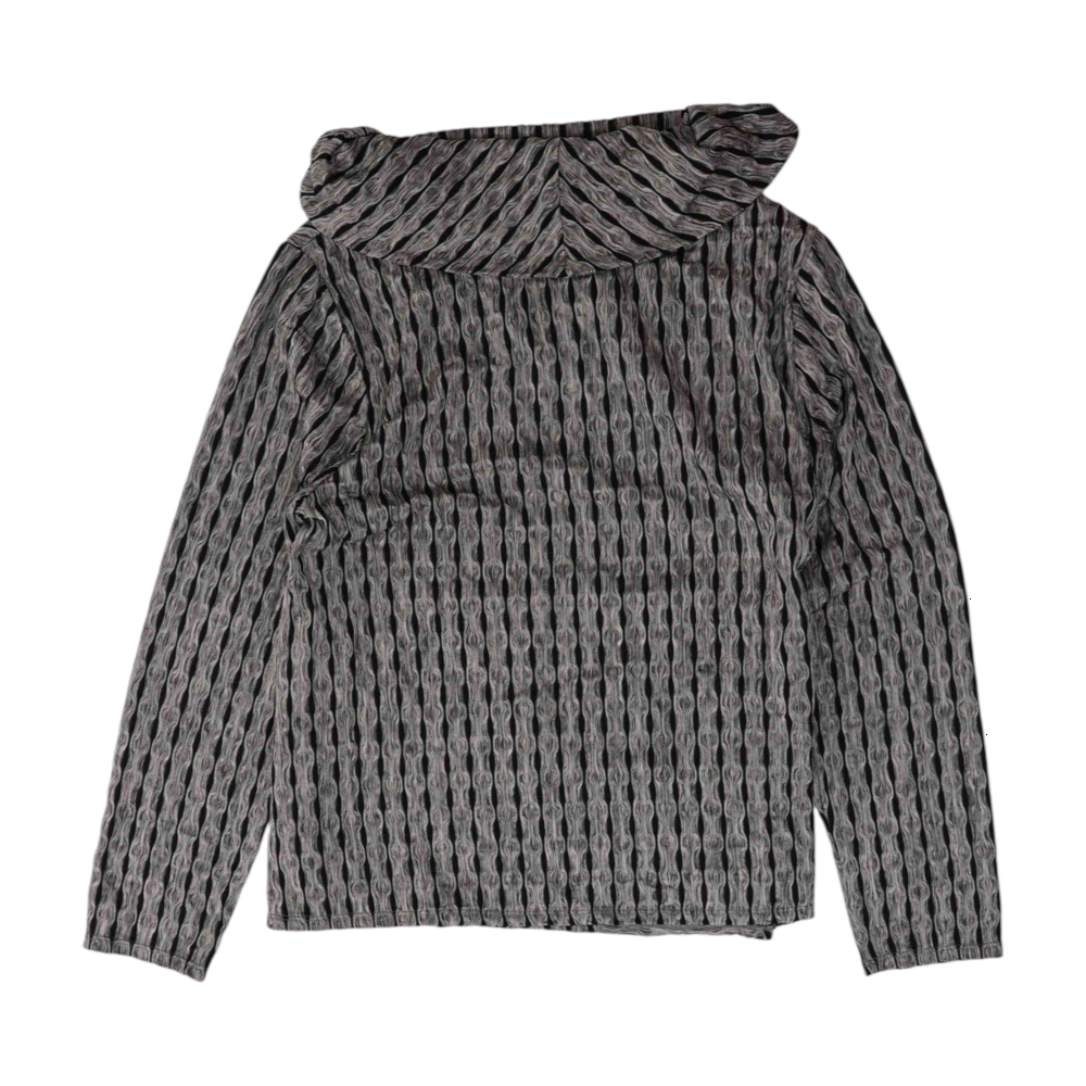 Gray Abstract Blouse