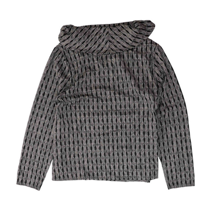 Gray Abstract Blouse