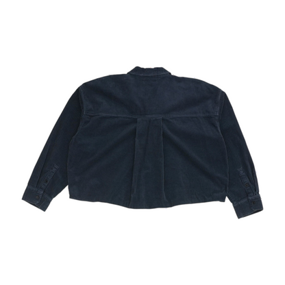 Navy Flannel Button Down