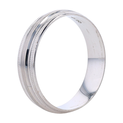 10K White Gold Band