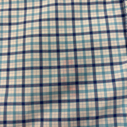 Blue Plaid Long Sleeve Button Down
