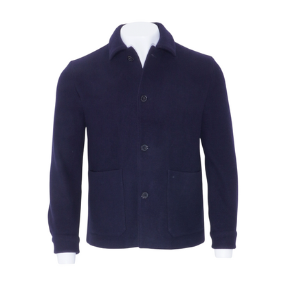 Navy Wool Cashmere Chore Jacket