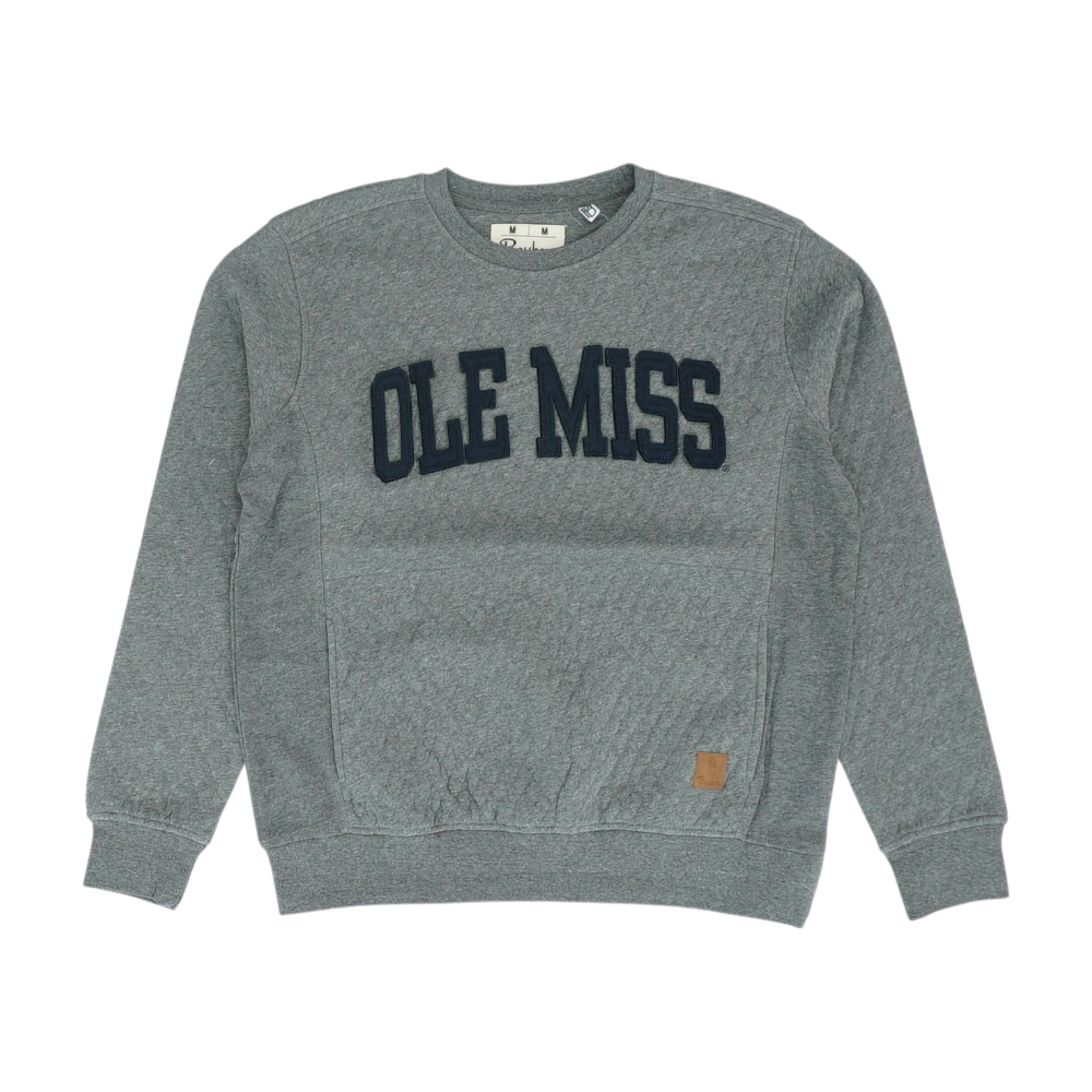 Gray Ole Miss Solid Sweatshirt Pullover