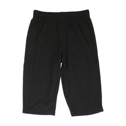 Black Solid Active Pants