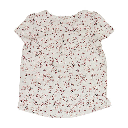 White Floral Blouse