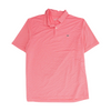 Vineyard Vines Coral Striped Short Sleeve Polo – Image 1