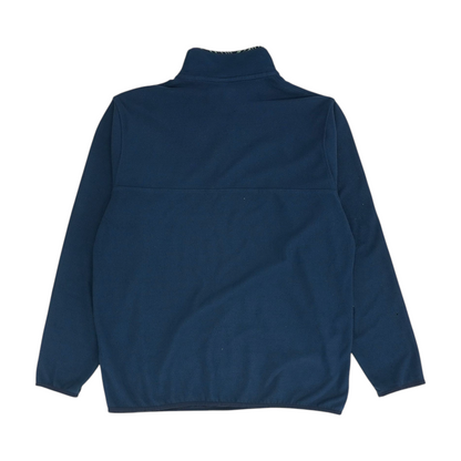 Navy Solid Fleece Pullover