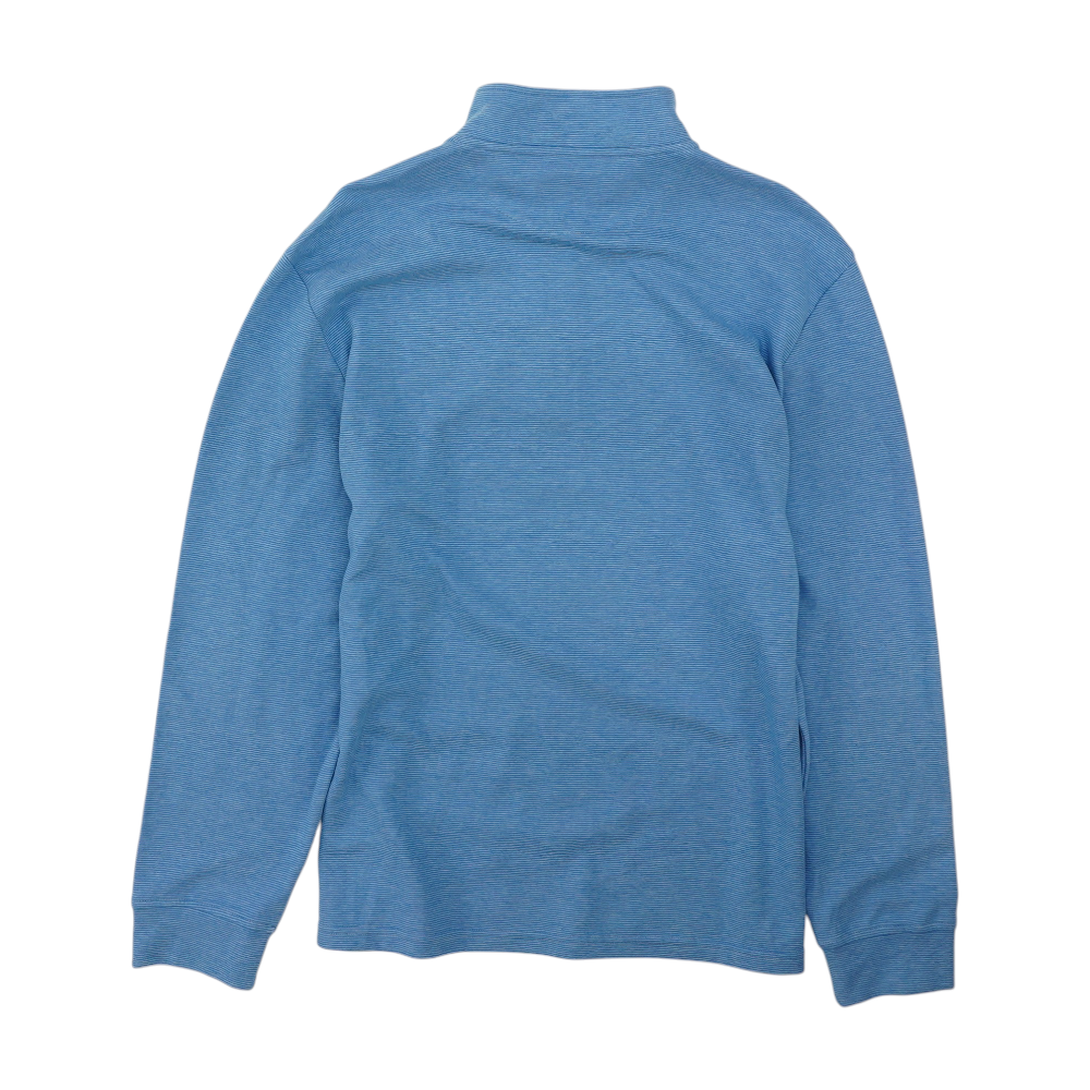 Blue Striped 1/4 Zip Pullover