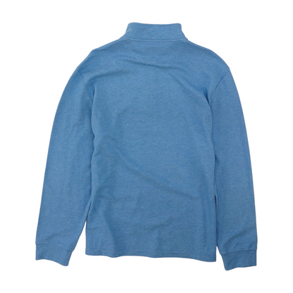 Blue Striped 1/4 Zip Pullover
