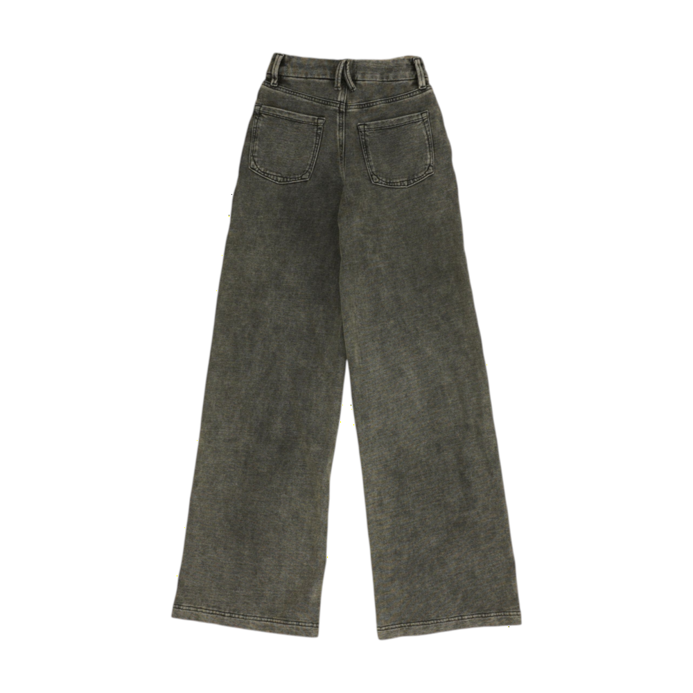 Good American Gray Wide Leg Jeans – Image 2