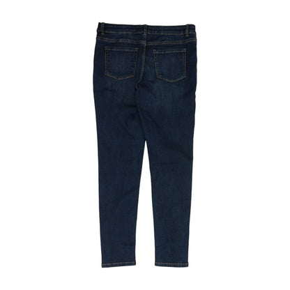 Blue Solid Skinny Jeans