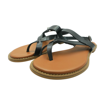 Black Flat Sandals