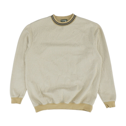 Beige Solid Sweatshirt Pullover
