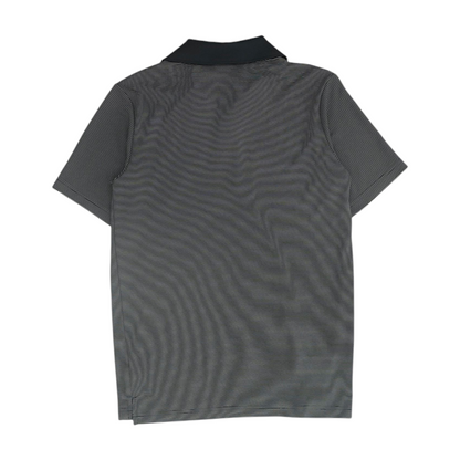 Black Striped Short Sleeve Polo