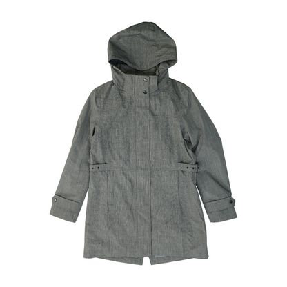 Gray Solid Rain Jacket