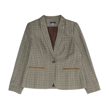 Brown Plaid Blazer