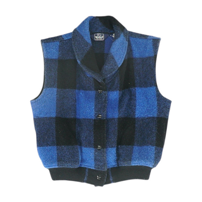 Blue Check Vest