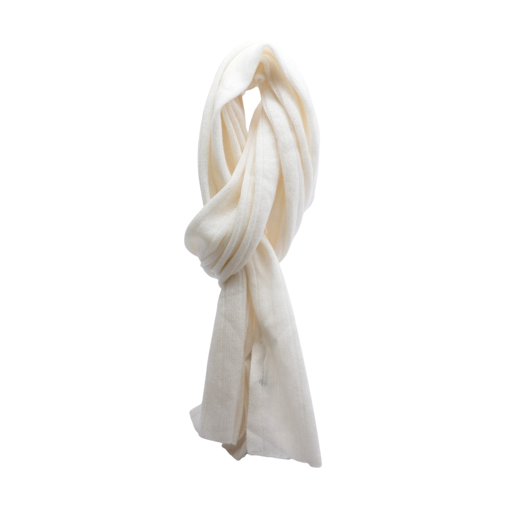 Ivory 100% Cashmere Scarf