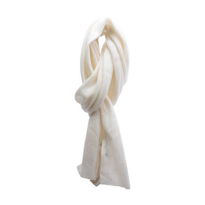 Ivory 100% Cashmere Scarf