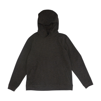Brown Solid Hoodie Pullover
