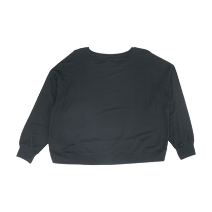 Black Graphic Sweatshirt Pullover