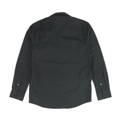 Black Polka Dot Long Sleeve Button Down
