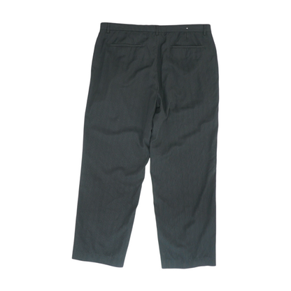 Black Striped Regular Pants