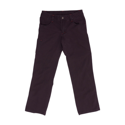 Burgundy Straight Jeans