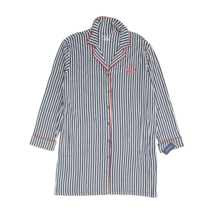 Blue Striped Nightgown