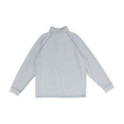 Gray Solid 1/4 Zip Pullover