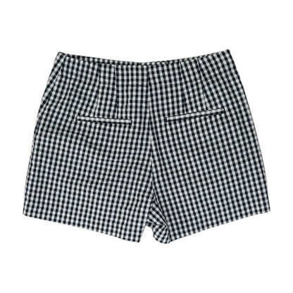 Navy Check Chino Shorts