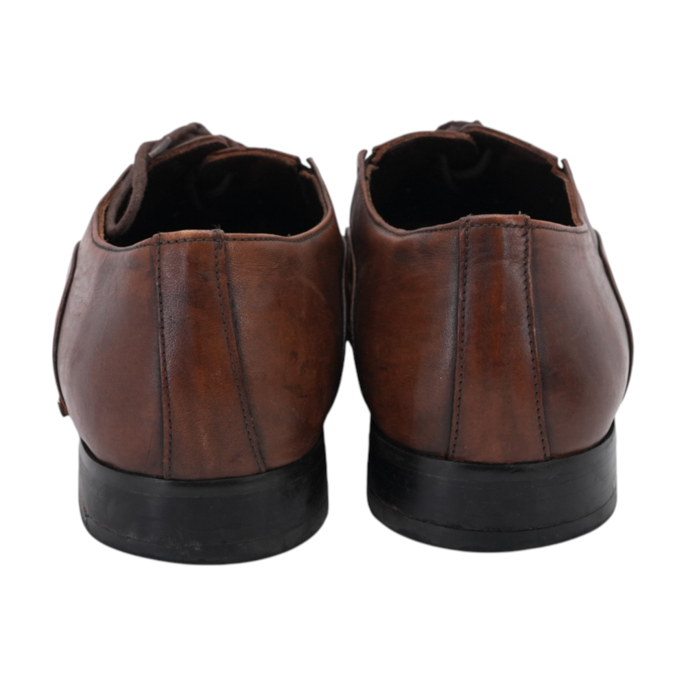 Brown Lace-Up Dress Shoes