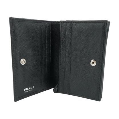 Black Small Saffiano Leather Wallet