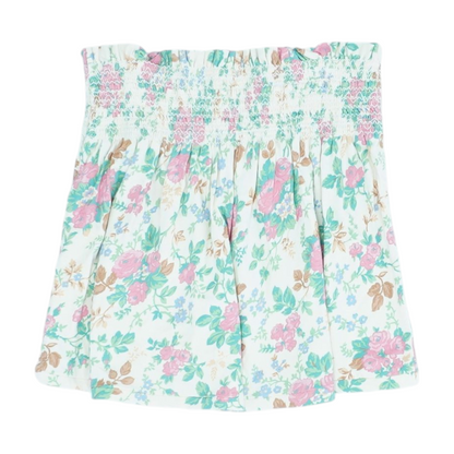 Beige Floral Skirt