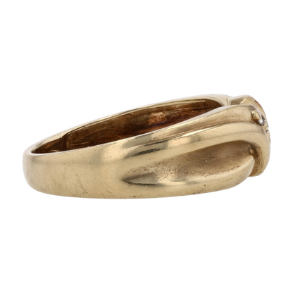 14K Yellow Gold Diamond Band