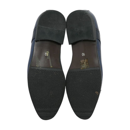Navy Leather Derby/oxford Dress Shoes