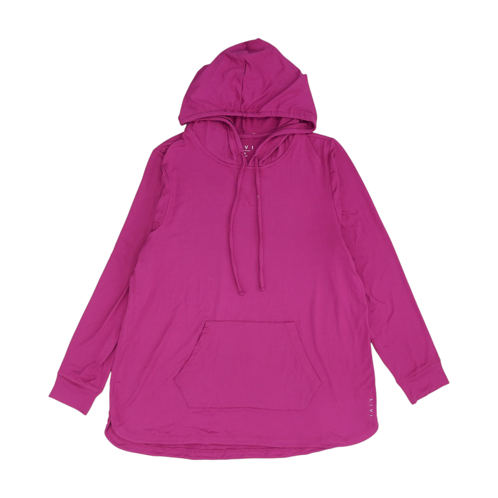 Pink Solid Hoodie Pullover