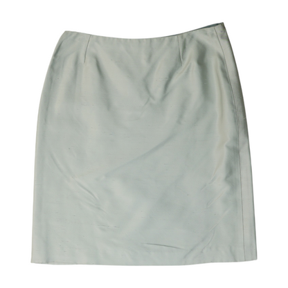 Blue Chevron Mini Skirt