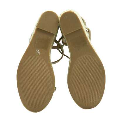 Silver Wedged Sandals