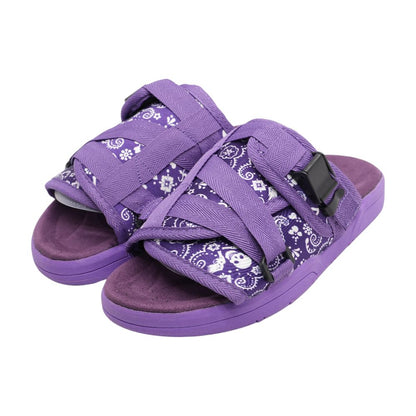 Purple Athletic Slide Shoes