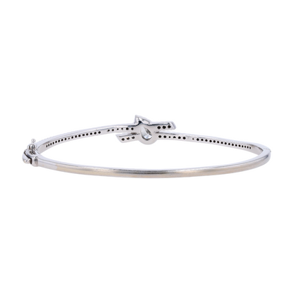 1 ctw 14K White Gold Diamond Bangle Bracelet