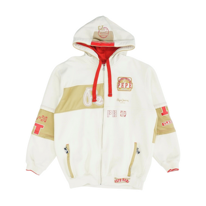 Cream Color Block Active Jacket