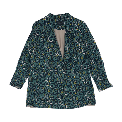 Black Plus Print Blazer