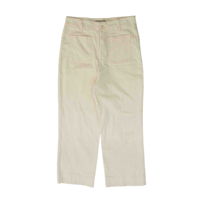 Cream Straight Pants