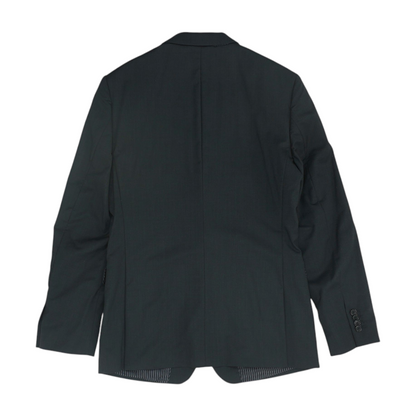 Black Solid Suit Jacket