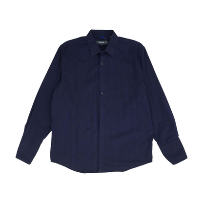 Purple Striped Long Sleeve Button Down