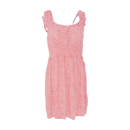 Red Print Mini Dress