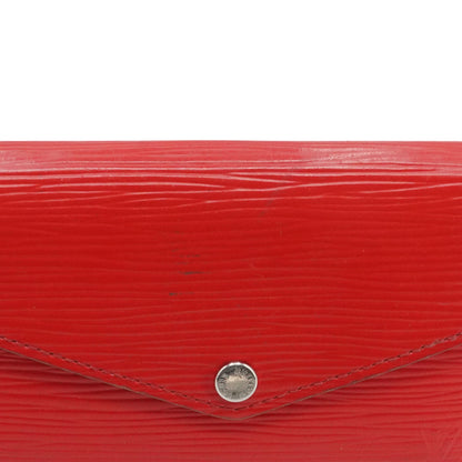 Cerise Epi Leather Clefs Rabat Key Pouch in Red